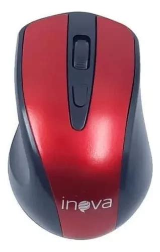 Mouse Inova Sem Fio Mouse Optico Inova Mou 8580 Sem Fio Usb Vermelho