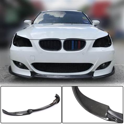 Bmw 5 Series E60 M5 Carbon Fiber Front Lip Spoiler Exterior Mods