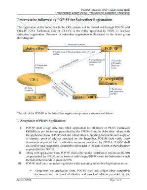 Fillable Online NPS Subscriber Registration Process Fax Email Print