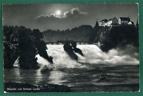 Rheinfall Mit Schloss Laufen Bei Nacht Kaufen Auf Ricardo