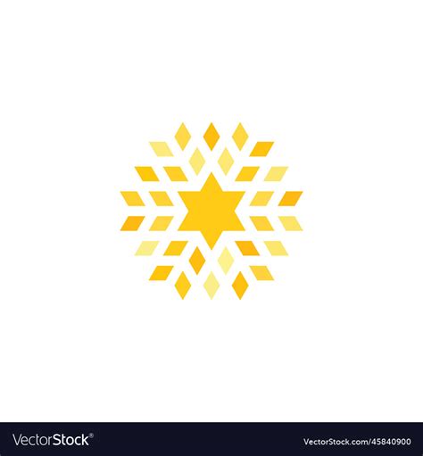 Shining star logo clipart Royalty Free Vector Image