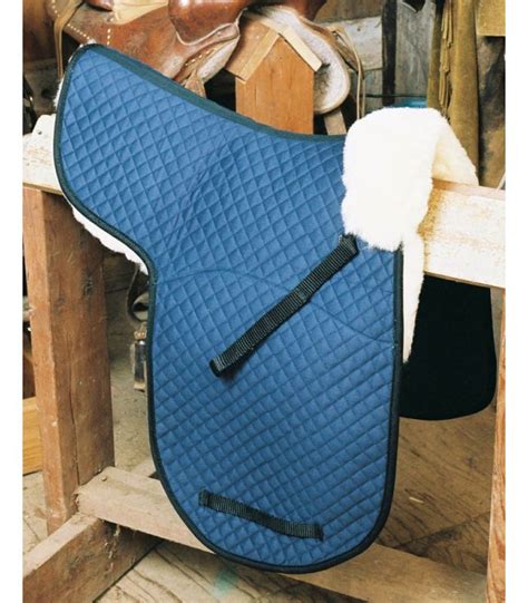 Sheepskin Dressage Saddle Pad with Pommel Roll: Sheepskin Town