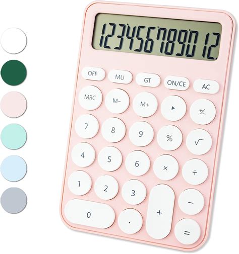 Standard Calculator 12 Digit,6.2 * 4.2in Desktop Large Display and