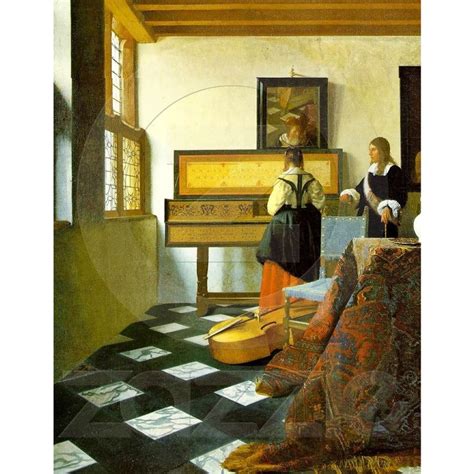 The Music Lesson By Vermeer Vermeer Paintings Johannes Vermeer