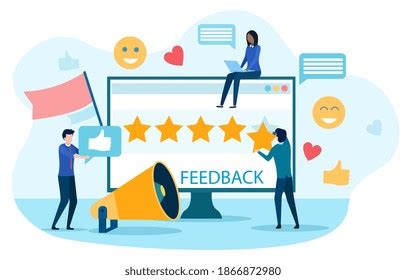 Abstract Feedback Concept Idea Reviews Advices Stock Vector Royalty