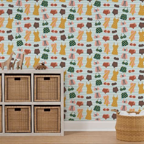 40s Bikini Babes Wallpaper Spoonflower