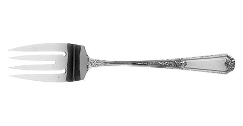 Louis Xiv Sterling Monograms Individual Solid Fish Fork By