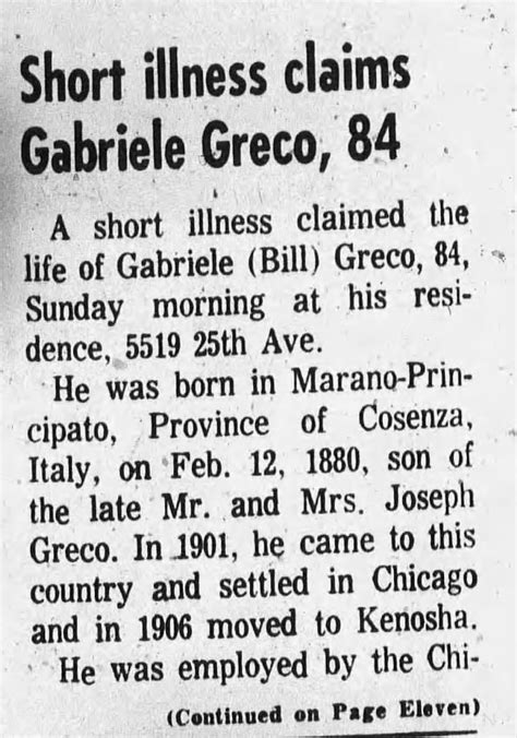 Obituary For Gabriele Greco Part 1 ™