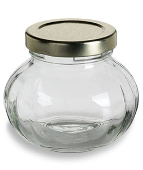 Faceted Glass Canning Jar 4 Oz 125ml Specialty Bottle