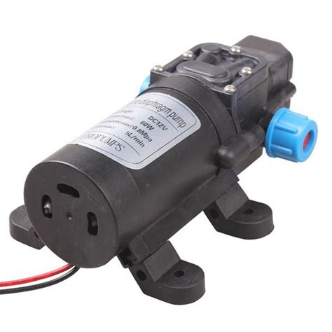 High Pressure Mini Car Diaphragm Water Pump DC12V 60W 0 2Mpa 0 8Mpa