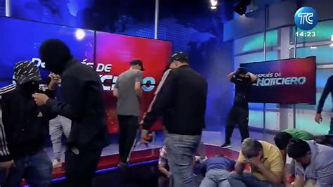 Caos En Ecuador Criminales Asaltan Canal De Televisi N En Vivo