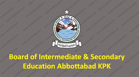 Bise Abbottabad Board Matric Result 2024 Biseatd 10th Class Annual