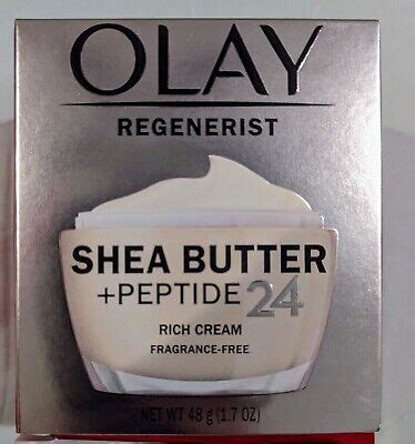 Olay Regenerist Shea Butter Peptide 24 Rich Cream Fragrance Free