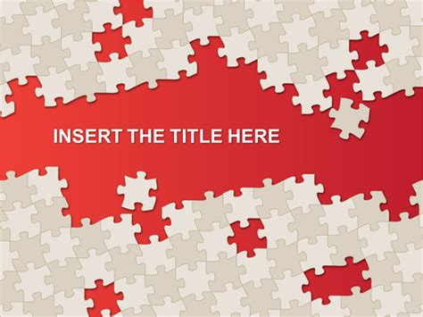 Puzzle Pieces Powerpoint Template Free