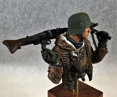 German Ss Mg42 Gunner By Rick Keasey · Puttyandpaint