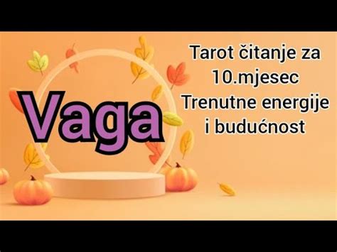 VAGA Tarot Čitanje za 10 MJESEC LISTOPAD OKTOBAR Trenutne