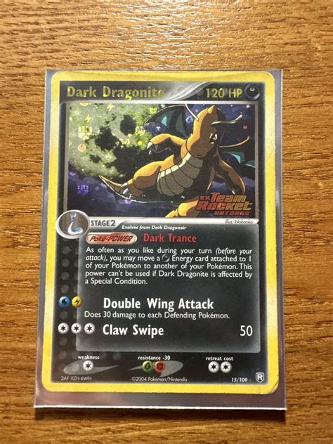 Pokémon TCG Dark Dragonite EX Team Rocket Returns 15 Reverse Holo Rare