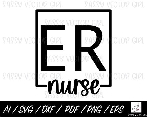 Er Nurse Svg Er Nurse Cut File Emergency Room Nurse Shirt Etsy Ireland