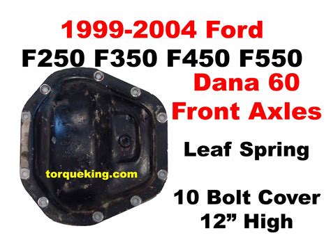 1994-2004 Ford Dana 60 Front Axle Identification | Find Your 1994-2004 ...