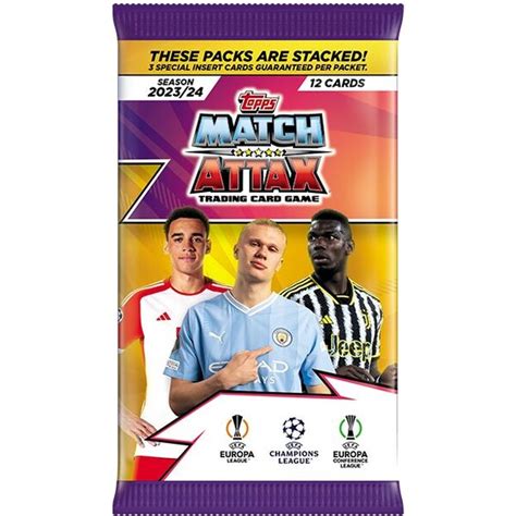 Futbalové karty Topps UEFA UCL MATCH ATTAX 23 24 Packet BRLOH sk