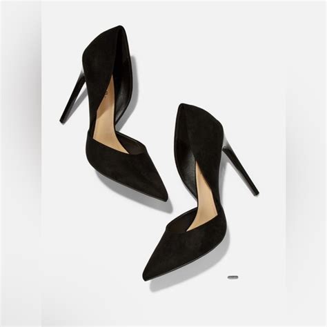 Justfab Monika Dorsay Pump Suede Black Gem