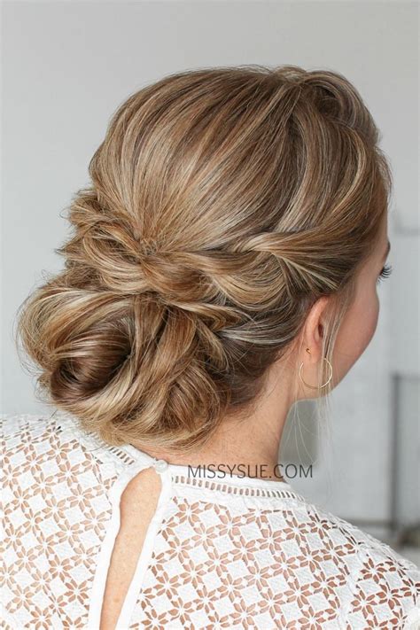 Double Twisted Low Bun MISSY SUE Bun Hairstyles Low Bun Hairstyles