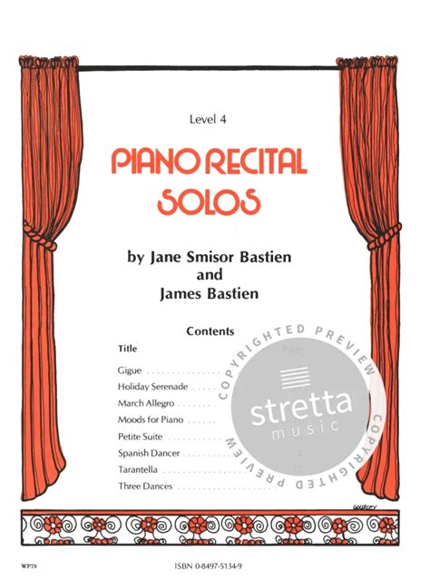 Piano Recital Solos Von James Bastien Et Al Im Stretta Noten Shop