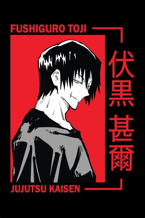 Toji Fushiguro Jujutsu Kaisen Anime Tshirt Jujutsu Graphic Design