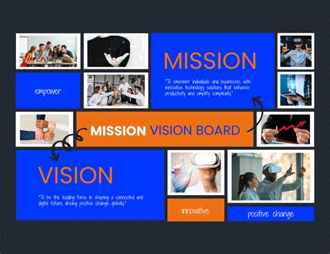 Mission Vision Board Template Edit Online And Download Example