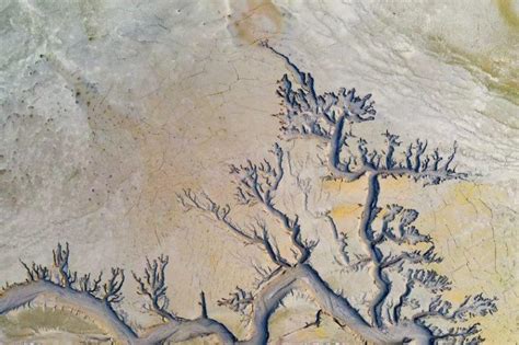 Yellow River Reveals Painting Like Bed