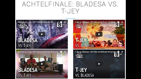 Let S Watch VBT Elite 8el BlaDesa Vs T Jey YouTube