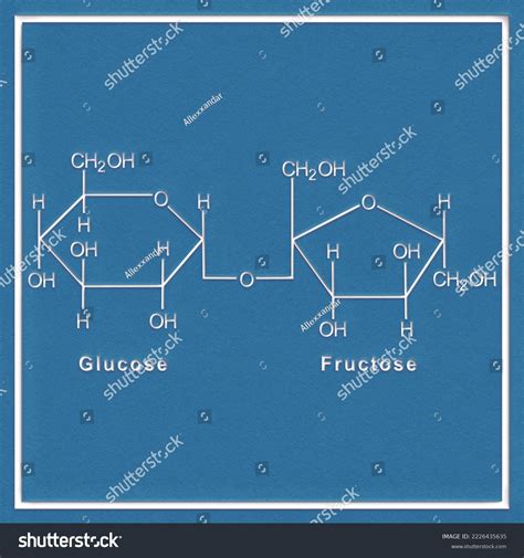 Sucrose Structural Chemical Formula On White Stock Illustration 2226435635 | Shutterstock