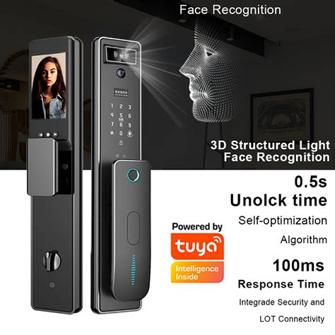 Tuya App 3d Face Recognition Smart Door Lock Full Automatic Biometric