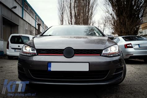 Headlights D Led Drl Suitable For Vw Golf Vii Red R