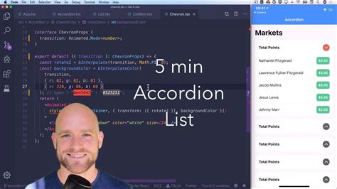 The Minute React Native Accordion List Youtube