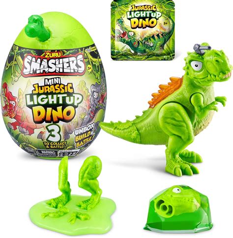 Amazon Smashers Mini Jurassic Light Up Dino Egg T Rex Por ZURU