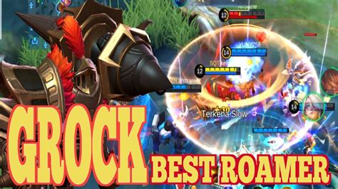 Grock Roamer Solo Rank Gameplay Grock Best Build Noob Player