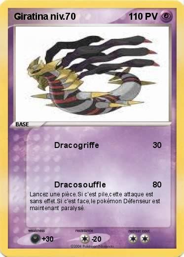 Pok Mon Giratina Niv Dracogriffe Ma Carte Pok Mon