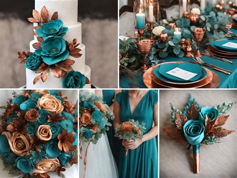 Gorgeous Teal And Copper Wedding Color Ideas To Inspire You