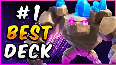 Best Golem Deck In Clash Royale Youtube