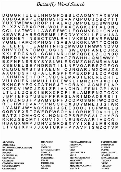 Difficult Printable Word Searches Free