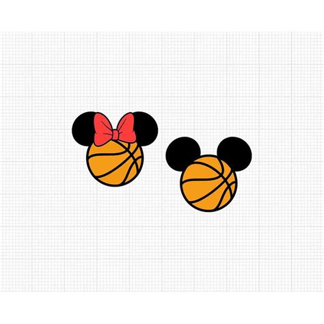 Basketball Mickey Minnie Mouse Sports Ball Team Ears He Inspire