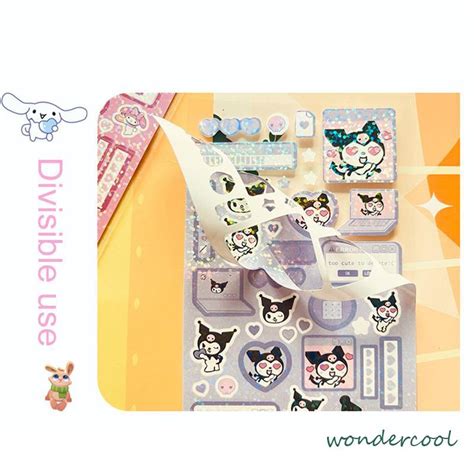 Jual Stiker Sanrio Lucu Kuromi Steve Sparkling Cinnamoroll Stikers