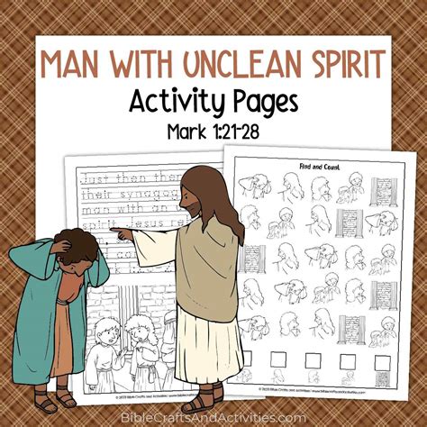 Jesus Heals Man With Unclean Spirit Bible Crafts Shop