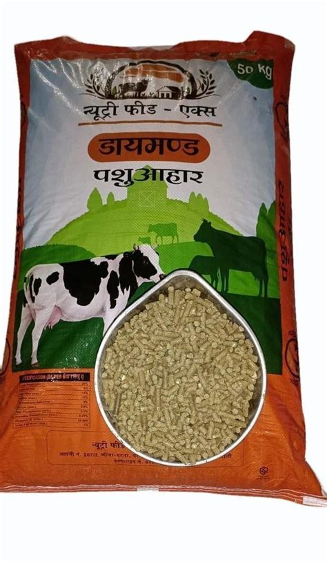 Pellets 50 Kg Nutri Feed X Diamond Cattle Feed Pellet 6 Mm Packaging