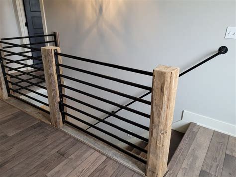 Pin On Front Entrance Loft Railing Rustic Stairs Staircase Remodel