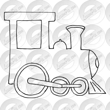 Train Outline Clip Art Transparent