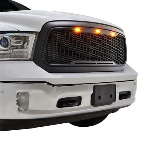 13 18 Dodge Ram 1500 Matte Black Abs Led Impulse Mesh Grille 41 0183m Paramount Automotive