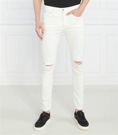 Jeans Skinny Fit Calvin Klein Jeans White Gomez Pl En