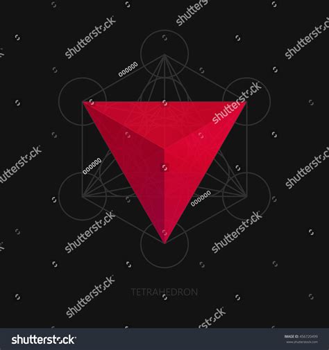 Sacred Geometry Platonic Solids Tetrahedron Stock Vector (Royalty Free ...